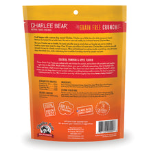 Load image into Gallery viewer, Charlee Bear Chicken, Pumpkin &amp; Apple Crunch Dog Treat, 8oz Bag
