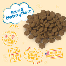 Load image into Gallery viewer, Charlee Bear Bacon &amp; Blueberry Crunch Dog Treats, 8oz Bag
