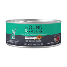 Load image into Gallery viewer, Hound &amp; Gatos 98% Gamebird Poultry Grain Free Canned Cat Food, 5.5 oz - Case of 24
