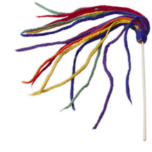Load image into Gallery viewer, Cat Teaser Toy, Multi-Strand, Rainbow
