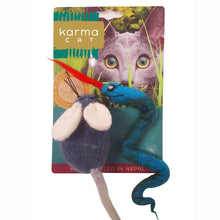 Load image into Gallery viewer, Cat Toy, Snake &amp; Mouse
