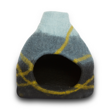 Load image into Gallery viewer, Cat Cave, Black Stripe Chimnea
