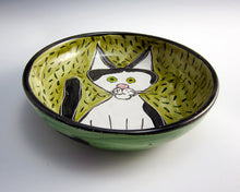 Load image into Gallery viewer, Tuxedo Cat Feeding Dish
