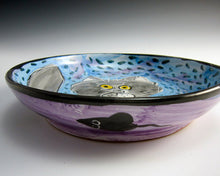 Load image into Gallery viewer, Grey Tabby Cat Feeding Dish

